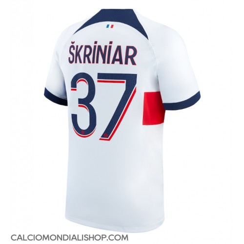 Maglie da calcio Paris Saint-Germain Milan Skriniar #37 Seconda Maglia 2023-24 Manica Corta